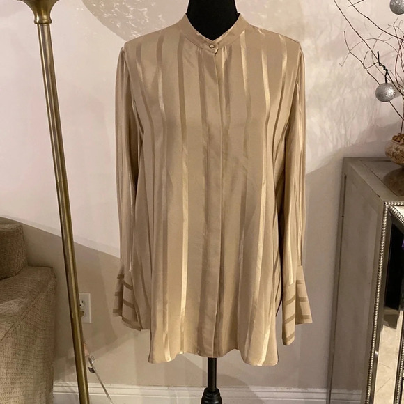 Les Copains silk blouse size 48 NWOT - Picture 1 of 8